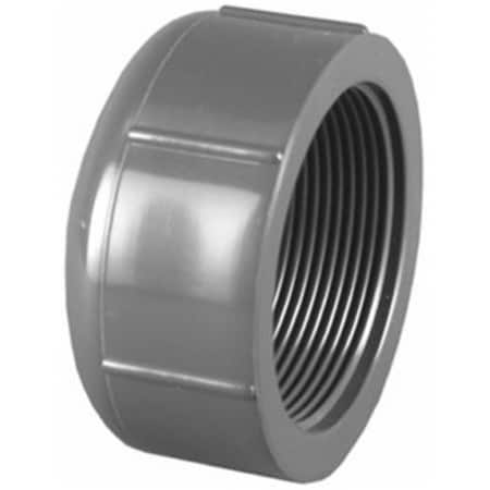 Charlotte Pipe And Foundry PVC 08117 1400HA 1 in. PVC Schedule 80 Cap- Gray 584605